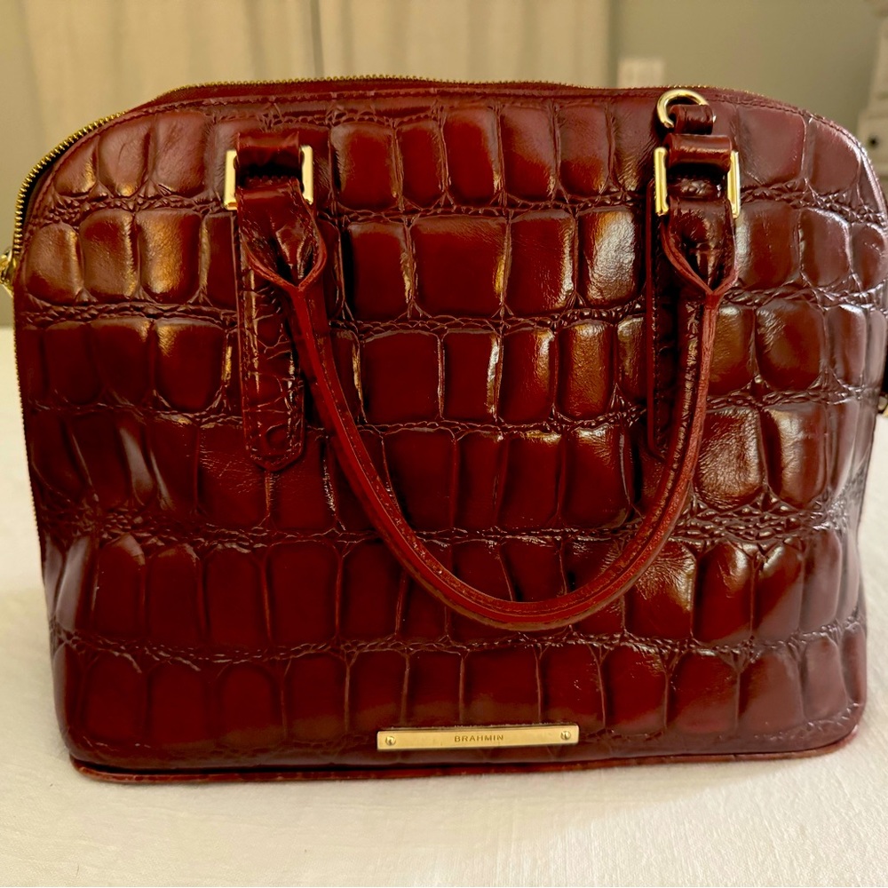 Burgundy Brahmin Bag